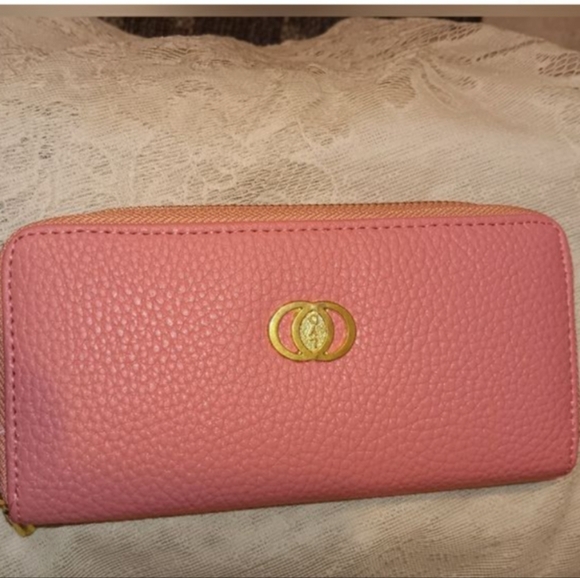 YSD Elegant Pink Leather Wallet NWOT - Picture 2 of 2